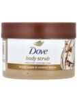 دوف مقشر الجسم بزبدة الكاكاو والسكر البني - 298 جم