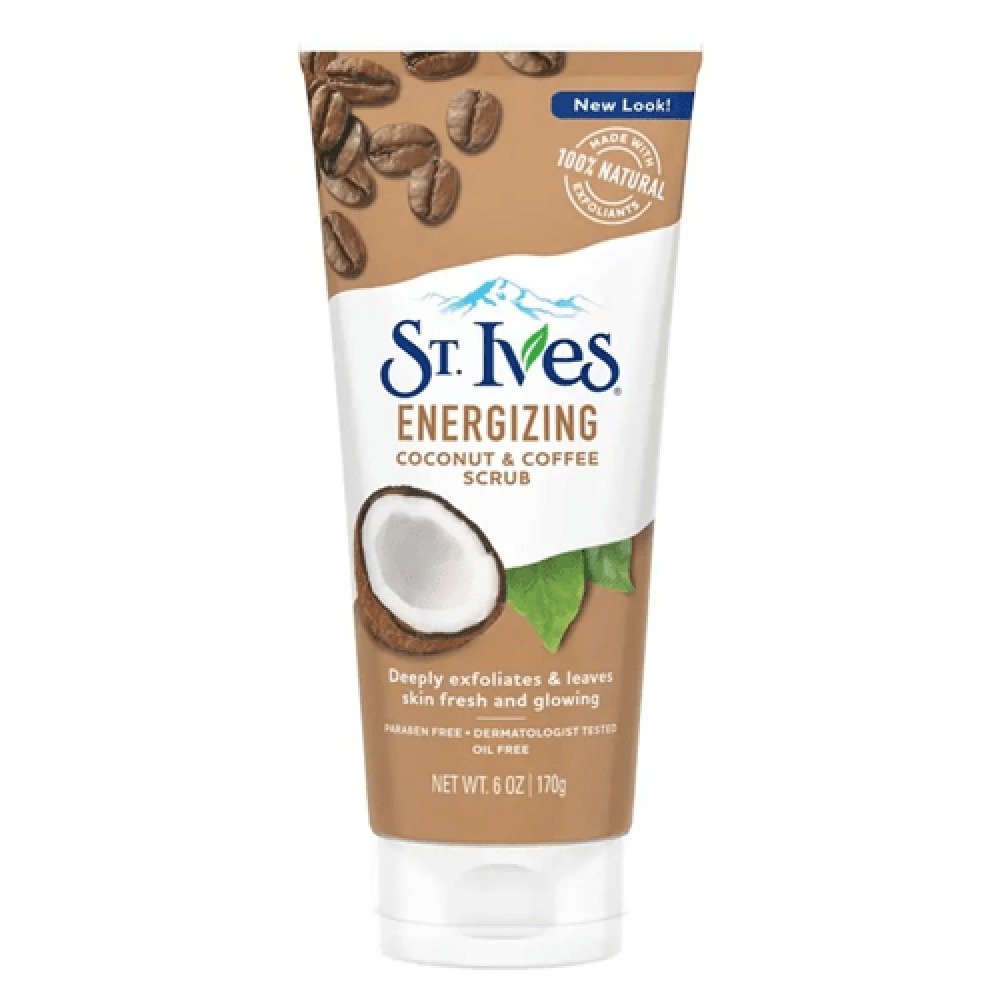 077043003466-St-Ives-Coconut-and-Coffee-Facial-Scrub-170g سانت ايفز مقشر الوجه بجوز الهند والقهوة - 170غ - الصورة 1