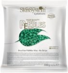 سكين سيستم حبيبات شمع صلبة لإزالة الشعر ، 1 كجم، لون أخضر