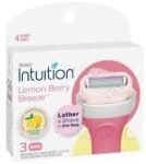 شيك انتويشن شفرات حلاقة بنسيم الليمون والتوت 4شفرات